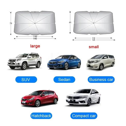 Parasol Voiture Pliable Parebrise Protection Solaire Vitres