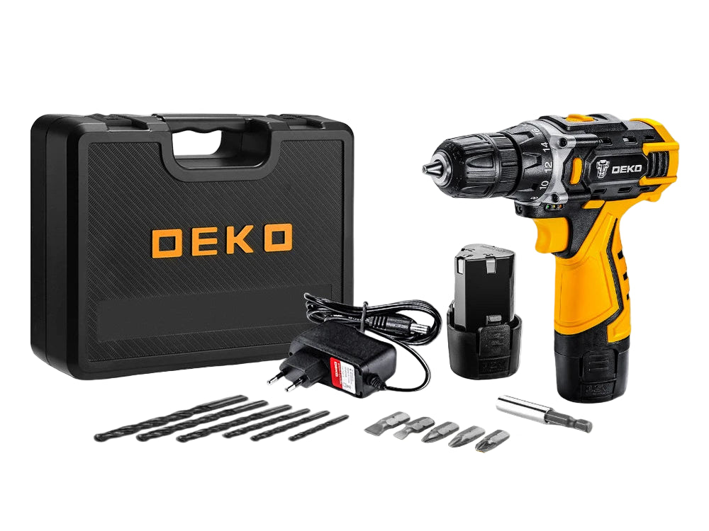 DEKO Perceuse Visseuse Sans Fil 12V-20V - Couple 42 Nm - Mandrin 10 mm - Manuzen