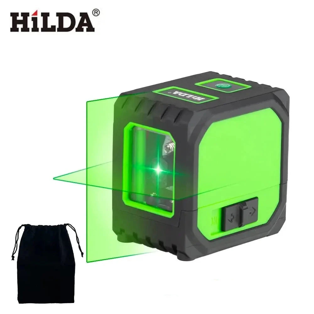 Hilda Mini Niveau Laser 2 Lignes Auto-Nivelant, Précision Pro, USB ZYOZ093