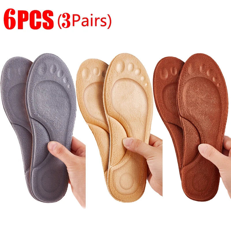Semelles Orthopédiques 4D WarmFlex 3 paires - 3 couleurs