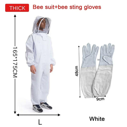 Combinaison Apiculture Coton Anti Piqûres Avec Voile Intégral L avec gants