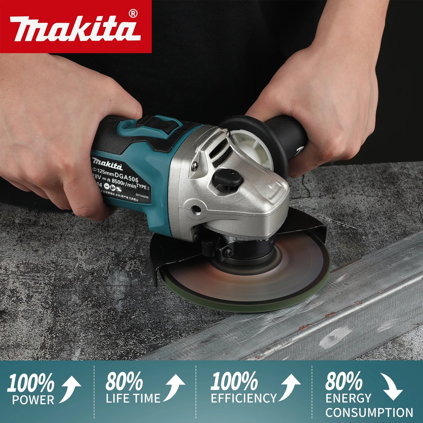 Makita DGA506 18V Meuleuse D'Angle 125 Mm Sans Balais Puissante Coupe Métal LXT 125 mm 18v _Hi_chtgptapp_optimised_this_description-generator _Hi_chtgptapp_optimised_this_seo-meta-description _Hi_chtgptapp_optimised_this_seo-meta-title _Hi_chtgptapp_optimised_this_tags-generator _Hi_chtgptapp_optimised_this_title-generator batterie non incluse compatible lxt coupe métal disque 125 makita meulage meuleuse d'angle métal outillage pro plateforme 18v puissante sans balais tronçonnage électrique