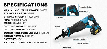 Gisam Scie Sabre 3000W 10000SPM Sans Fil - Coupe Rapide Compatible 18V Makita 10000 spm 18v makita 3000w _Hi_chtgptapp_optimised_this_description-generator _Hi_chtgptapp_optimised_this_seo-meta-description _Hi_chtgptapp_optimised_this_seo-meta-title _Hi_chtgptapp_optimised_this_tags-generator _Hi_chtgptapp_optimised_this_title-generator batterie incluse bois compatible makita coupe bois coupe rapide gisam outil électrique outillage professionnel sans fil scie alternative scie sabre