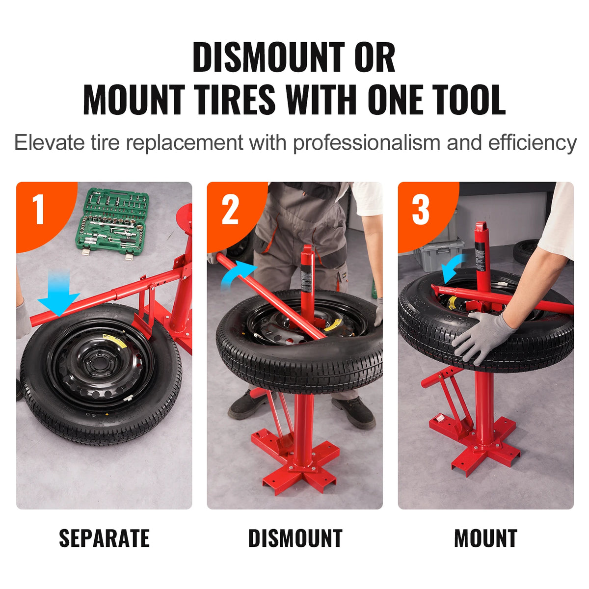 Décolleur de talon de pneu manuel – outil de garage