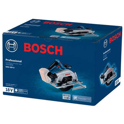 Bosch GKS 185-LI Scie Circulaire Sans Fil Professionnelle, 18V, 165mm - Manuzen