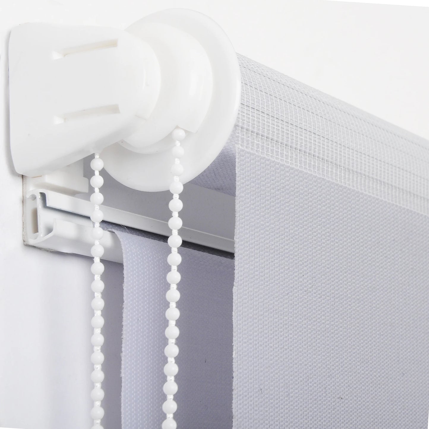 Stores Enrouleurs Occultants Sans Perçage Gris Zèbre Pour Porte Fenêtre