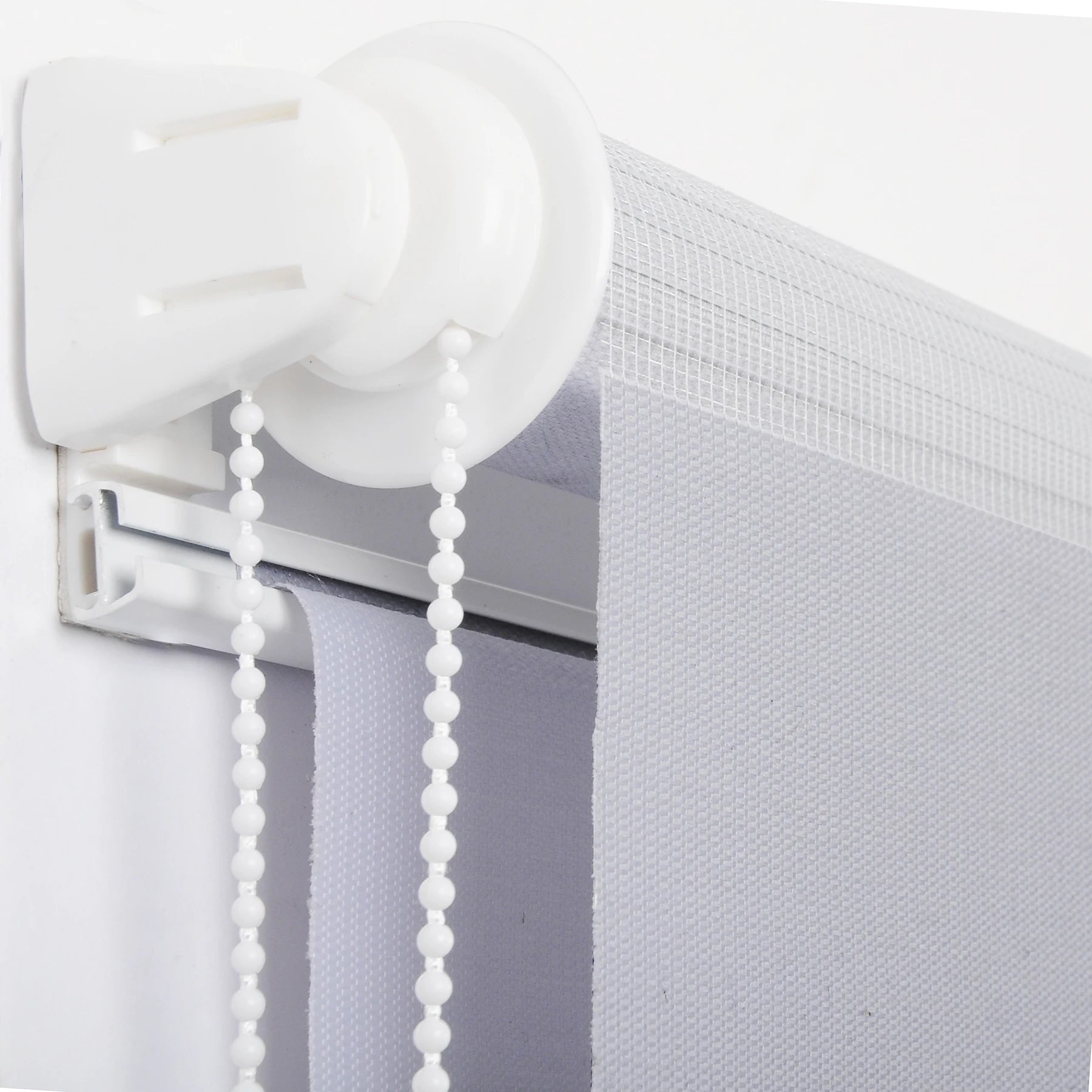 Stores Enrouleurs Occultants Sans Perçage Gris Zèbre Pour Porte Fenêtre
