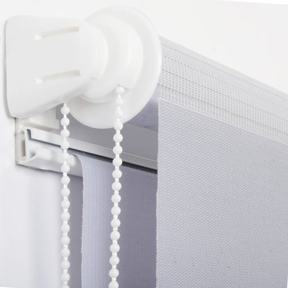 Stores Enrouleurs Occultants Sans Perçage Gris Zèbre Pour Porte Fenêtre