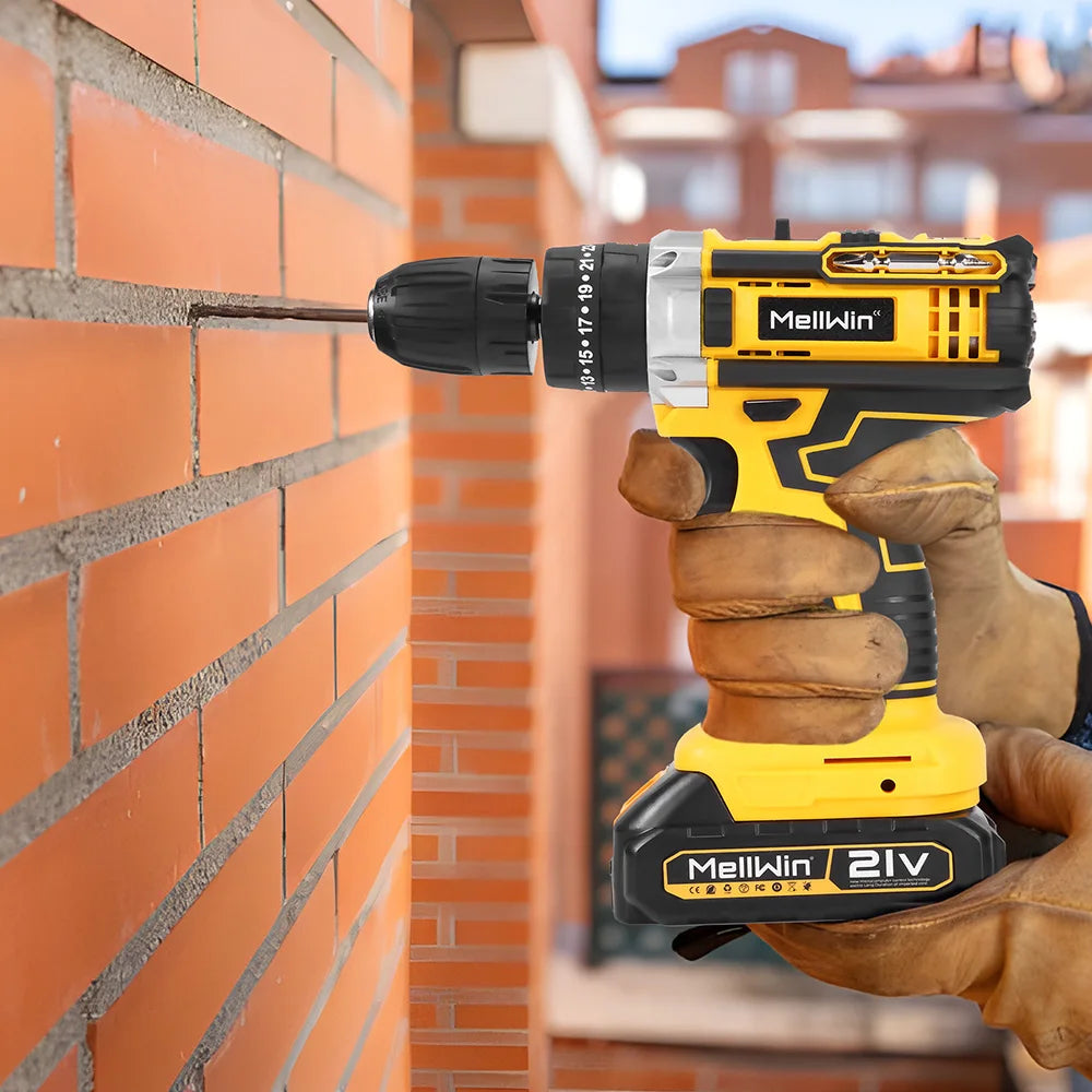 MELLWIN Perceuse À Percussion Sans Fil Couple Élevé Compatible Makita 18V