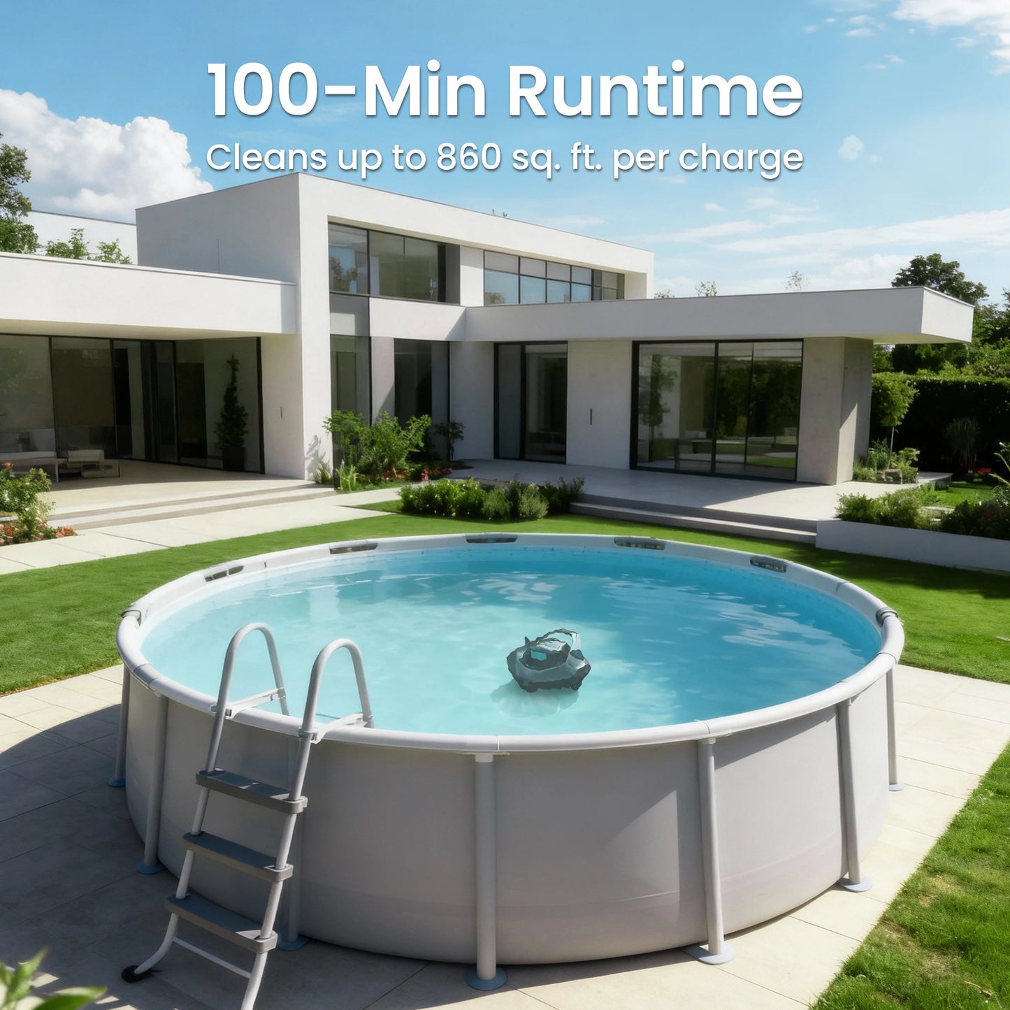 Aiper Nettoyeur De Piscine Robotisé Sans Fil Seagull Autonomie 90 Minutes