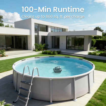 Aiper Nettoyeur De Piscine Robotisé Sans Fil Seagull Autonomie 90 Minutes