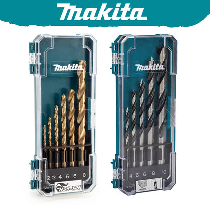 Makita Jeu Forets HSS Métal Et Bois Performance Durable Hélicoïdaux Tailles