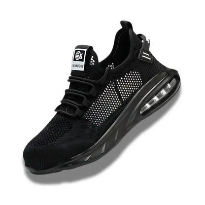 Baskets de sécurité respirantes | SENNUOKE 1 amorti Noir avec baskets certifi commandez confort curit environnements leur maille maintenant pour protection quotidien respirantes rieure semelle sennuoke style