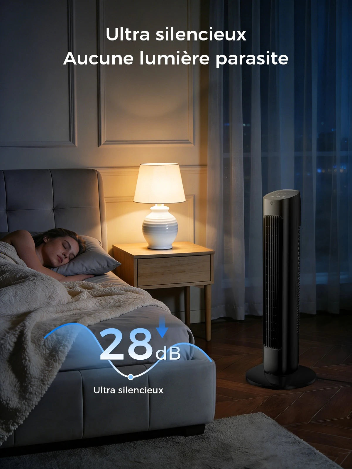 Ventilateur Sans Pales 80 Cm Avec Télécommande Silencieux