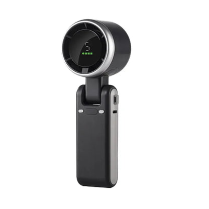 Ventilateur De Poche Haute Vitesse Rechargeable Avec Écran LED France noir