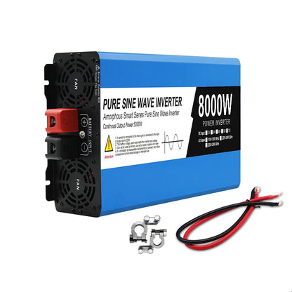 Onduleur À Onde Sinusoïdale Pure Puissant 12V-24V Vers 220V 12000W