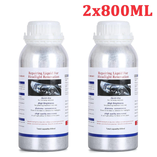 Liquide Polissant Phares Auto Restaure Clarté Protège Polycarbonate