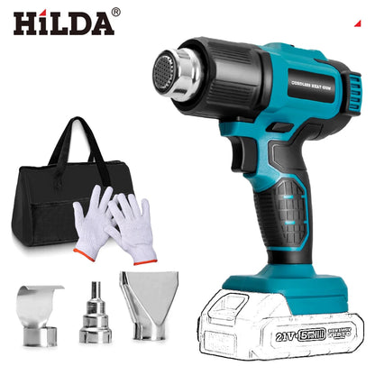 HILDA Pistolet À Air Chaud Sans Fil Chauffe Rapide Compatible Makita Sans batterie AB278 21v _Hi_chtgptapp_optimised_this_description-generator _Hi_chtgptapp_optimised_this_seo-meta-description _Hi_chtgptapp_optimised_this_seo-meta-title _Hi_chtgptapp_optimised_this_tags-generator _Hi_chtgptapp_optimised_this_title-generator batterie bricolage chauffe rapide compatible makita décapage peinture décapeur thermique gaine thermo hilda métal pistolet air chaud pvc sans fil soudure plastique usage professionnel