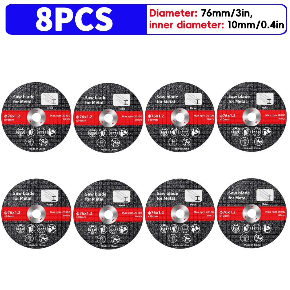 Lame de Scie Électrique 76mm pour Métal Disque de Coupe Rotatif 8PCS Espagne