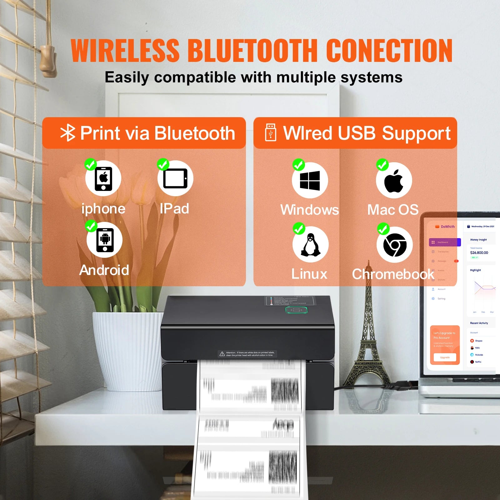 Imprimante D'Étiquettes Thermique 300 DPI Bluetooth, Impression Nette, 4x6 USB 300 dpi 4x6 _Hi_chtgptapp_optimised_this_description-generator _Hi_chtgptapp_optimised_this_seo-meta-description _Hi_chtgptapp_optimised_this_seo-meta-title _Hi_chtgptapp_optimised_this_tags-generator _Hi_chtgptapp_optimised_this_title-generator bluetooth ce impression nette impression thermique imprimante thermique imprimante étiquettes papier thermique réseau câblé sans batterie usb vevor étiqueteuse