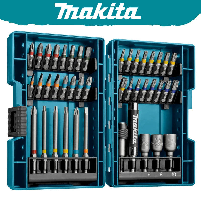 Makita B-55697 Jeu D'embouts Tournevis 43 Pièces Code Couleur Pour Outil