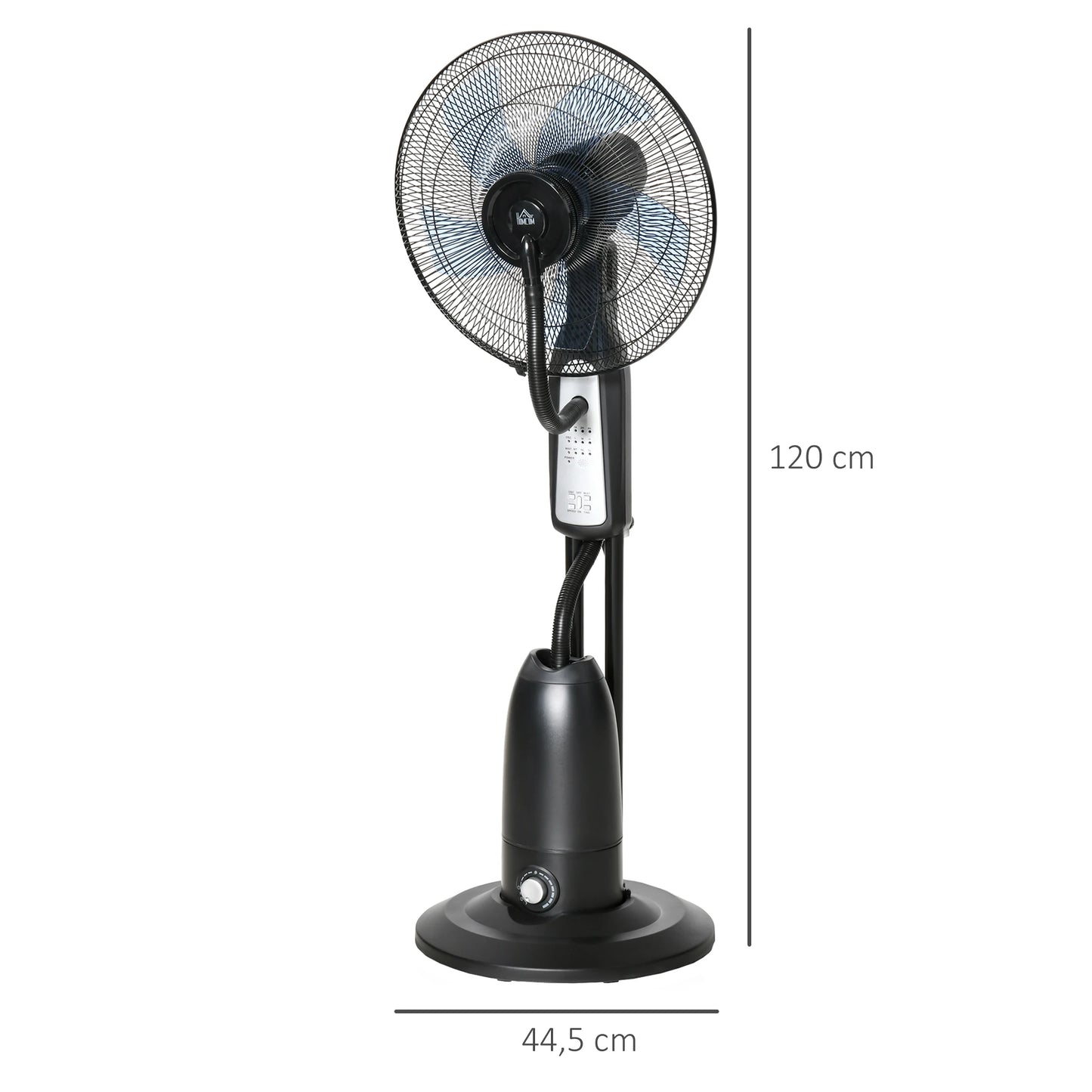 Ventilateur Nébuliseur Oscillant 3 Vitesses Avec Télécommande 90W