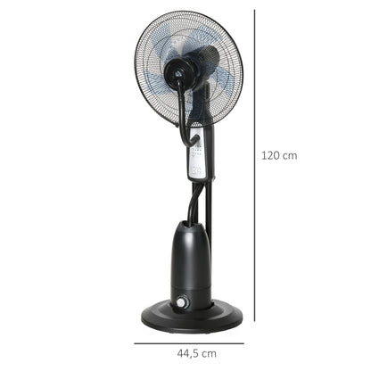 Ventilateur Nébuliseur Oscillant 3 Vitesses Avec Télécommande 90W