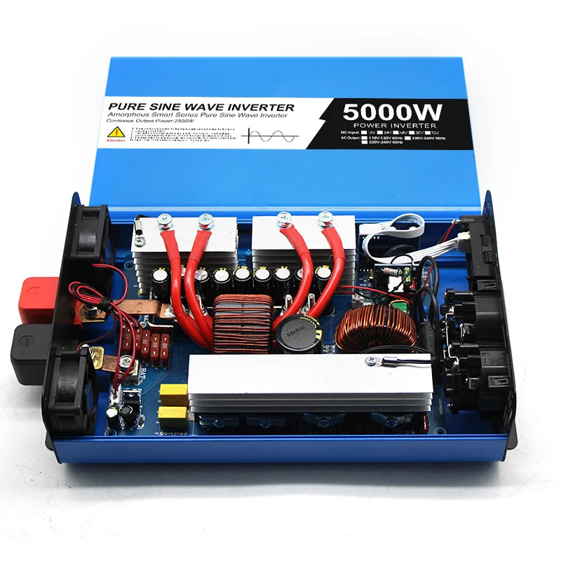 Onduleur À Onde Sinusoïdale Pure Puissant 12V-24V Vers 220V 12000W