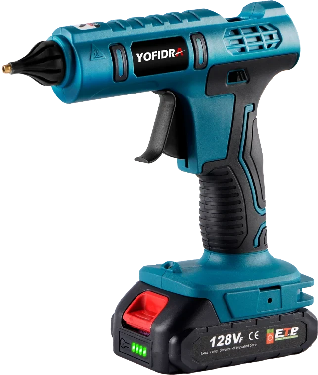 Yofidra Pistolet À Colle 100W Chauffe 2 Min Compatible Batteries Makita 18V