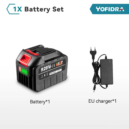 Yofidra Batterie Lithium Ion Haute Capacité 18V 21V Remplacement Outils Pro - Manuzen