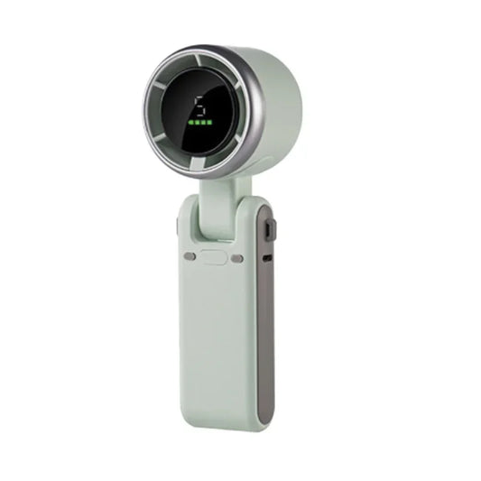 Ventilateur De Poche Haute Vitesse Rechargeable Avec Écran LED France vert