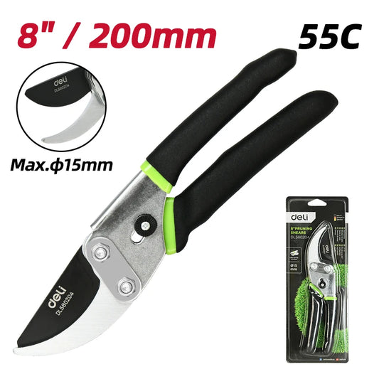 Deli Sécateur 8 Pouces Lame SK5 Coupe Nette Pour Bonsaï Arbres Fruitiers 55C 8 pouces A 8 pouces _Hi_chtgptapp_optimised_this_description-generator _Hi_chtgptapp_optimised_this_seo-meta-description _Hi_chtgptapp_optimised_this_seo-meta-title _Hi_chtgptapp_optimised_this_tags-generator _Hi_chtgptapp_optimised_this_title-generator arbres fruitiers bonsaï branches coupe nette coupe puissante deli fleurs horticulture jardinage lame sk5 revêtement ptfe sécateur taille élagage