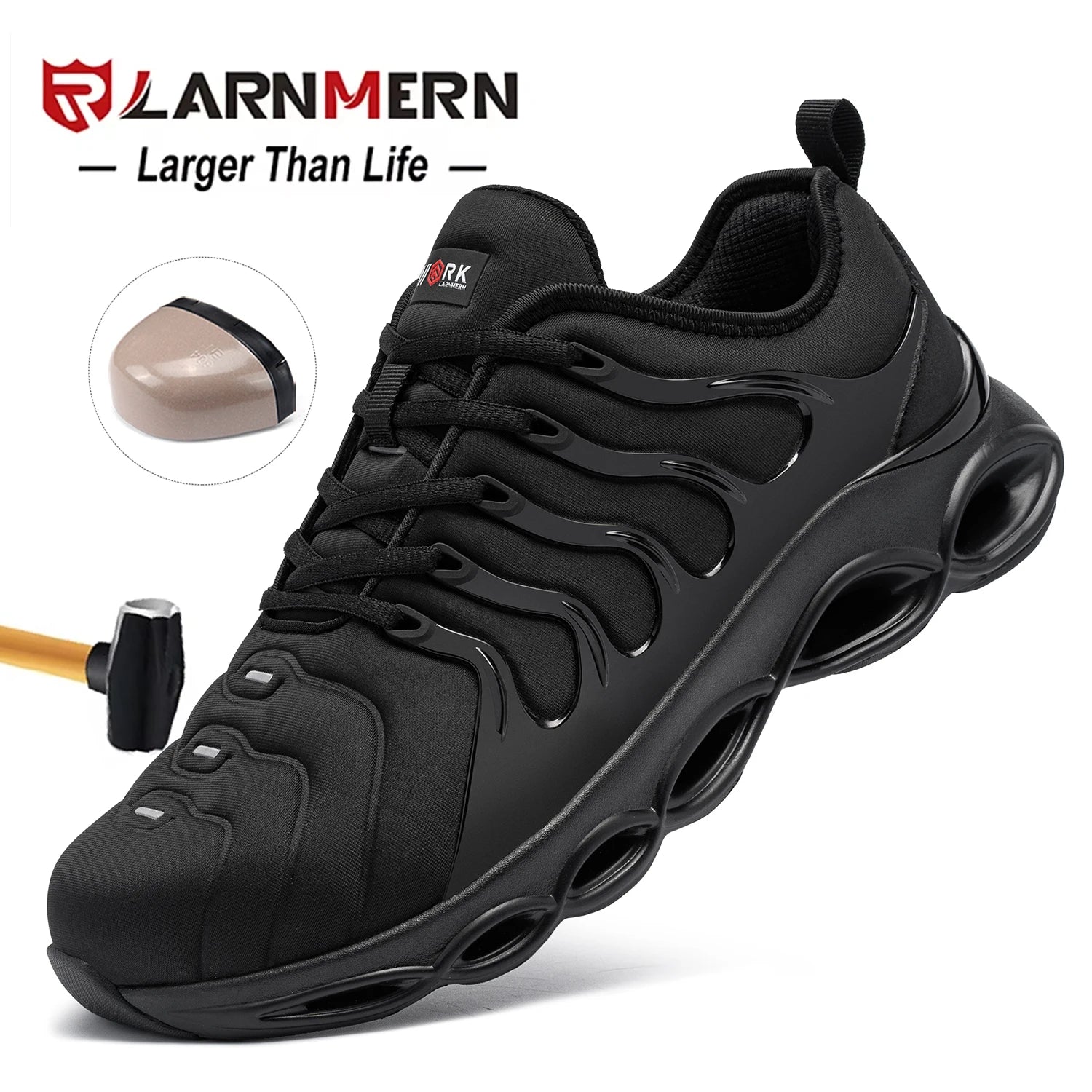 Larnmern Chaussures De Sécurité Homme Confort Embout Acier EVA Antidérapante _Hi_chtgptapp_optimised_this_description-generator _Hi_chtgptapp_optimised_this_seo-meta-description _Hi_chtgptapp_optimised_this_seo-meta-title _Hi_chtgptapp_optimised_this_tags-generator _Hi_chtgptapp_optimised_this_title-generator adulte ajustement normal antidérapant chaussures de sécurité cheville confort doublure coton embout acier homme larnmern microfibre protection semelle eva