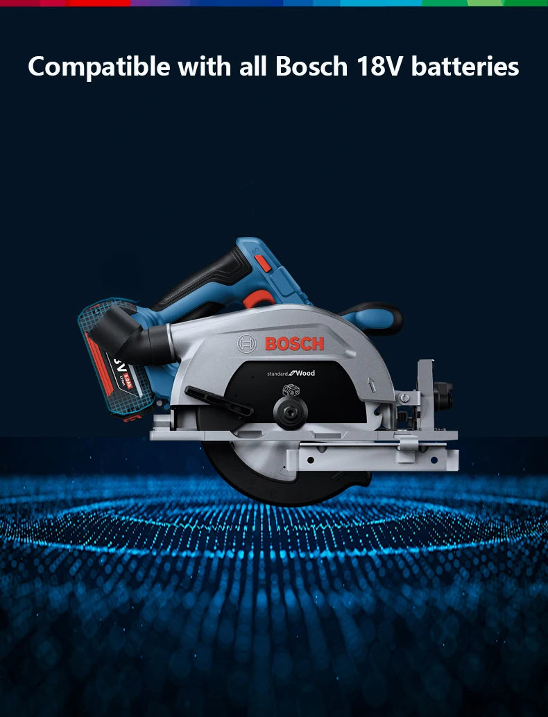 Bosch GKS 185-LI Scie Circulaire Sans Fil Professionnelle, 18V, 165mm - Manuzen