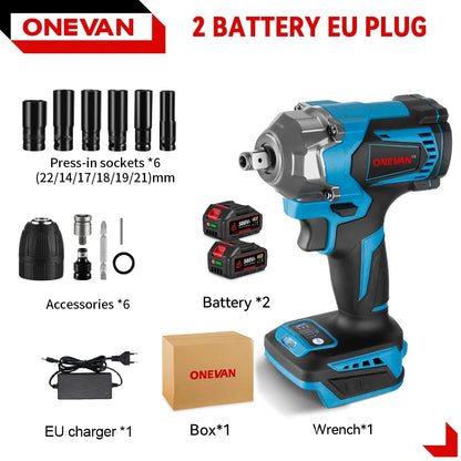 ONEVAN Clé À Chocs Brushless Couple 1200 Nm Emmanchement 1 2 Pour Makita 18V 2 Batteries-12Pcs set 1 2 pouce 1200 nm 1200w 18v 6800 rpm 7200 ipm _Hi_chtgptapp_optimised_this_description-generator _Hi_chtgptapp_optimised_this_seo-meta-description _Hi_chtgptapp_optimised_this_seo-meta-title _Hi_chtgptapp_optimised_this_tags-generator _Hi_chtgptapp_optimised_this_title-generator batterie incluse bricolage brushless clé à chocs couple élevé desserrage dtw500 makita compatible sans fil serrage