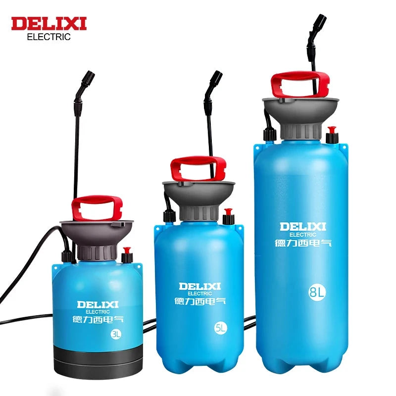Delixi Electric Pulvérisateur 3 5 8 L Pression Stable Buse Réglable 3L Avec support