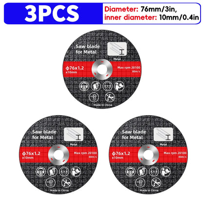 Lame de Scie Électrique 76mm pour Métal Disque de Coupe Rotatif 3PCS Espagne