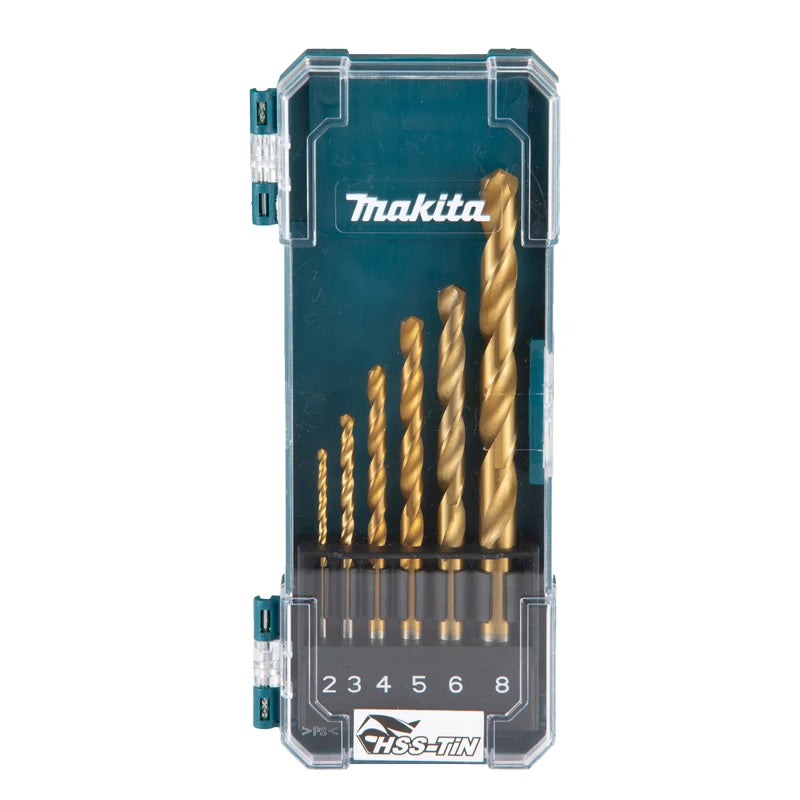 Makita Jeu Forets HSS Métal Et Bois Performance Durable Hélicoïdaux Tailles