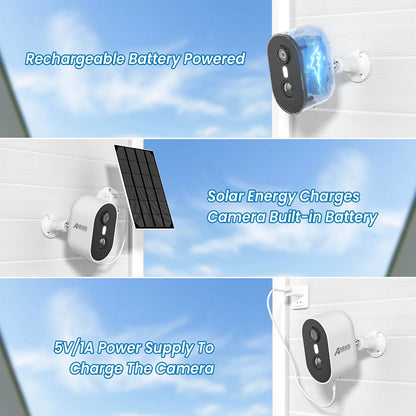 Caméra extérieure sur batterie 3 MP – Wi-Fi 2,4 GHz, IP66