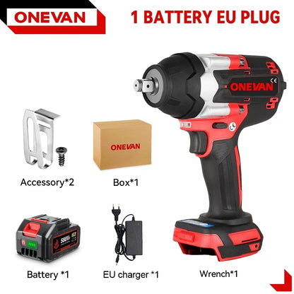 Onevan Clé À Chocs Brushless Couple 1800 Nm 3 Vitesses 1 2 Makita 18V 1Battery 1EU Plug 1500 w 1800 nm 18v 2 3 vitesses 7700 ipm _Hi_chtgptapp_optimised_this_description-generator _Hi_chtgptapp_optimised_this_seo-meta-description _Hi_chtgptapp_optimised_this_seo-meta-title _Hi_chtgptapp_optimised_this_tags-generator _Hi_chtgptapp_optimised_this_title-generator batterie incluse boulons carré 1 clé à chocs compatible makita 18v couple élevé dévissage m12 m16 moteur brushless sans fil serrage