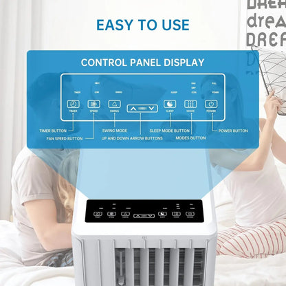 Climatiseur Portable 7000 BTU 3 En 1 Déshumidification Télécommande