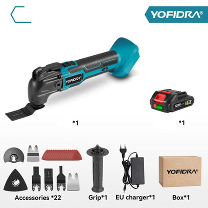 Yofidra Outil Oscillant Sans Fil 600W 6 Vitesses Coupe Précise Batteries Makita - Manuzen