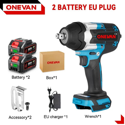 ONEVAN Clé À Chocs Brushless 1800 Nm 1/2 Pouce Compatible Makita 18V 2Battery 1EU Charger 1 1500w 1800 nm 18v 2 pouce 3 vitesses 7700 ipm _Hi_chtgptapp_optimised_this_description-generator _Hi_chtgptapp_optimised_this_seo-meta-description _Hi_chtgptapp_optimised_this_seo-meta-title _Hi_chtgptapp_optimised_this_tags-generator _Hi_chtgptapp_optimised_this_title-generator acier batterie incluse boulons m12 m16 brushless clé à chocs compatible makita couple élevé sans fil serrage rapide