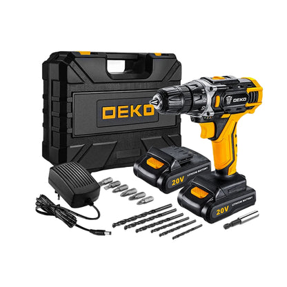 DEKO Perceuse Visseuse Sans Fil 12V-20V - Couple 42 Nm - Mandrin 10 mm 12v 2 vitesses 20v 42 nm _Hi_chtgptapp_optimised_this_description-generator _Hi_chtgptapp_optimised_this_seo-meta-description _Hi_chtgptapp_optimised_this_seo-meta-title _Hi_chtgptapp_optimised_this_tags-generator _Hi_chtgptapp_optimised_this_title-generator abs bois bricolage embouts vissage forets 10 mm lithium ion mandrin 10 mm mandrin autoserrant menuiserie perceuse visseuse poignée caoutchouc réglage couple sans fil