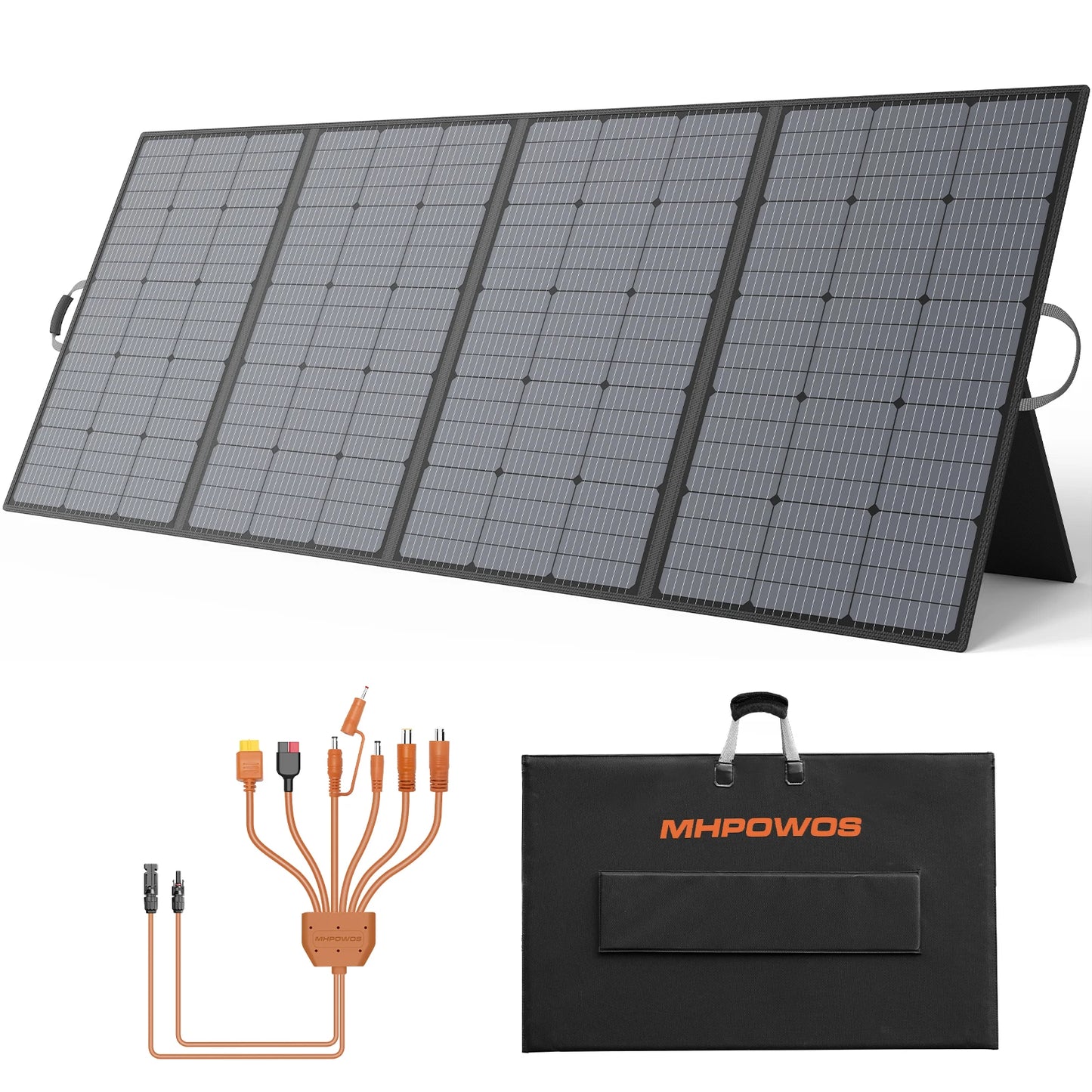 Panneau Solaire Portable MHPOWOS 400W Léger Et Étanche IP67 Campingcar