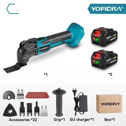 Yofidra Outil Oscillant Sans Fil 600W 6 Vitesses Coupe Précise Batteries Makita - Manuzen