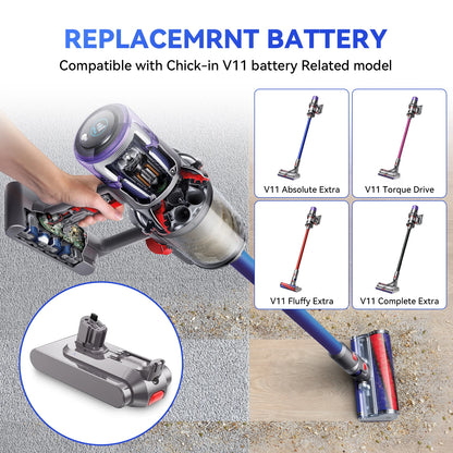 Batterie Dyson V11 25,2V 6000mAh Remplacement Pour Aspirateur