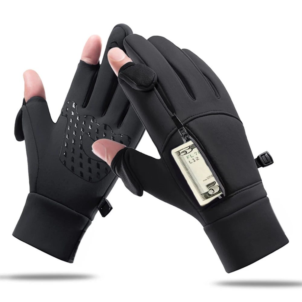 Gants Hiver Tactiles WarmTouch Pro – Chauds, coupe-vent Noir