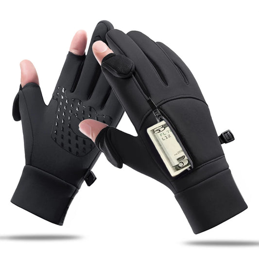 Gants Hiver Tactiles WarmTouch Pro – Chauds, coupe-vent Noir