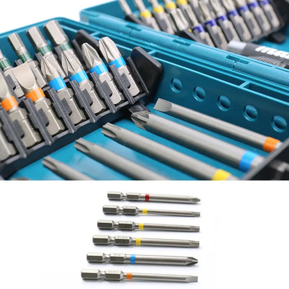 Makita B-55697 Jeu D'embouts Tournevis 43 Pièces Code Couleur Pour Outil